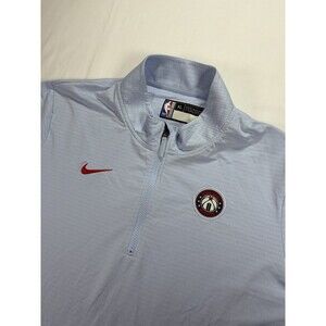 Nike x NBA Washington Wizards Quarter Zip Mens X-Large XL Light Blue Performance